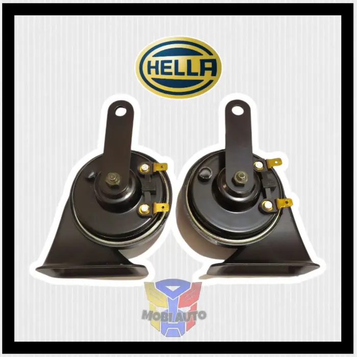 KLAKSON KEONG HELLA MIDNIGHT BLACK 12 VOLT ASLI ORIGINAL 3