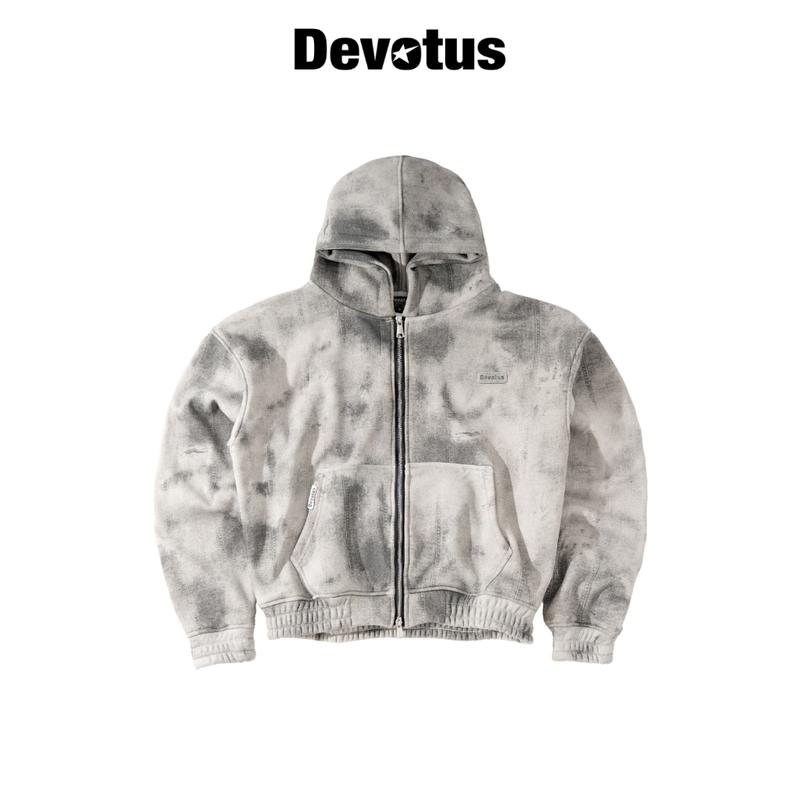  HOODIE ZIP DEVOTUS nỉ bông 520gsm dày dặn form big boxy LOCAL BRAND UNISEX - SMOLDER HOODIE ZIP 