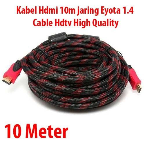 Jual Kabel Hdmi 10m jaring Eyota 1.4 - Cable Hdtv 10 Meter High Quality ...