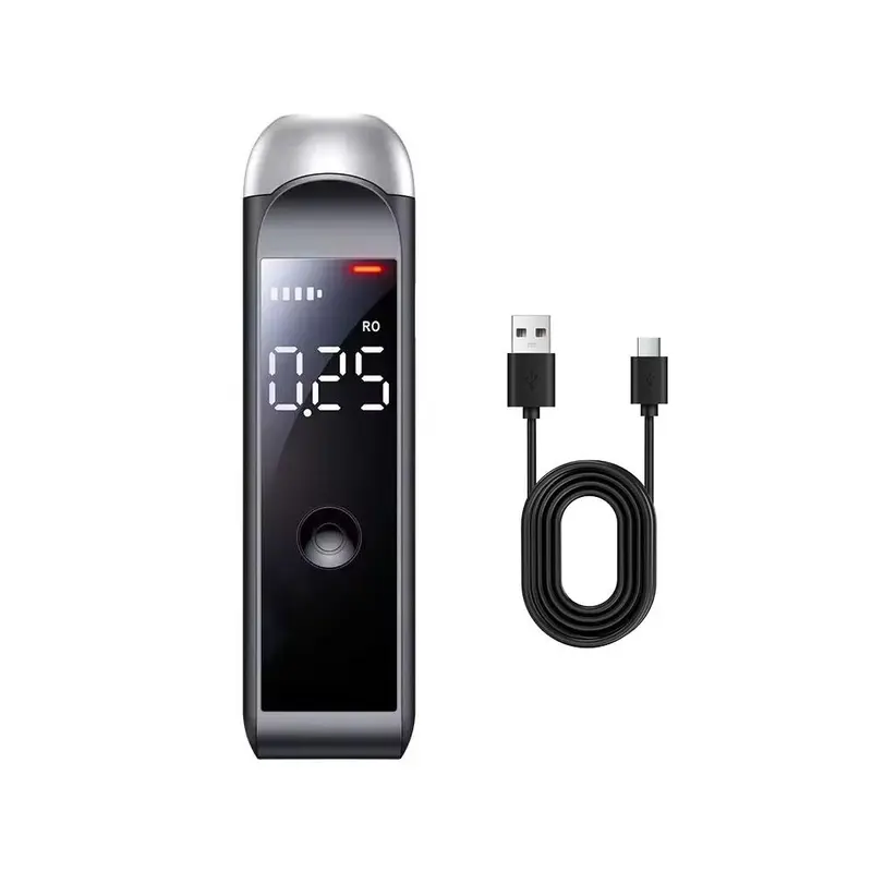 Portable Alcohol Detector, Breathalyzer with Digital LCD Display, Police Alcotester, Professional Alcohol Tester, Breathalyzer for Police, Home, Office 0