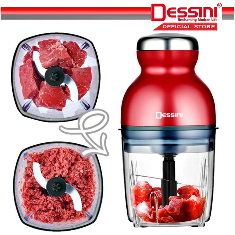 DESSINI ITALY RS-1686 900mL Capsule Cutter Spin Chopper Blender Grinder Mixer Mincer Masher Juicer Pengisar Pengadun