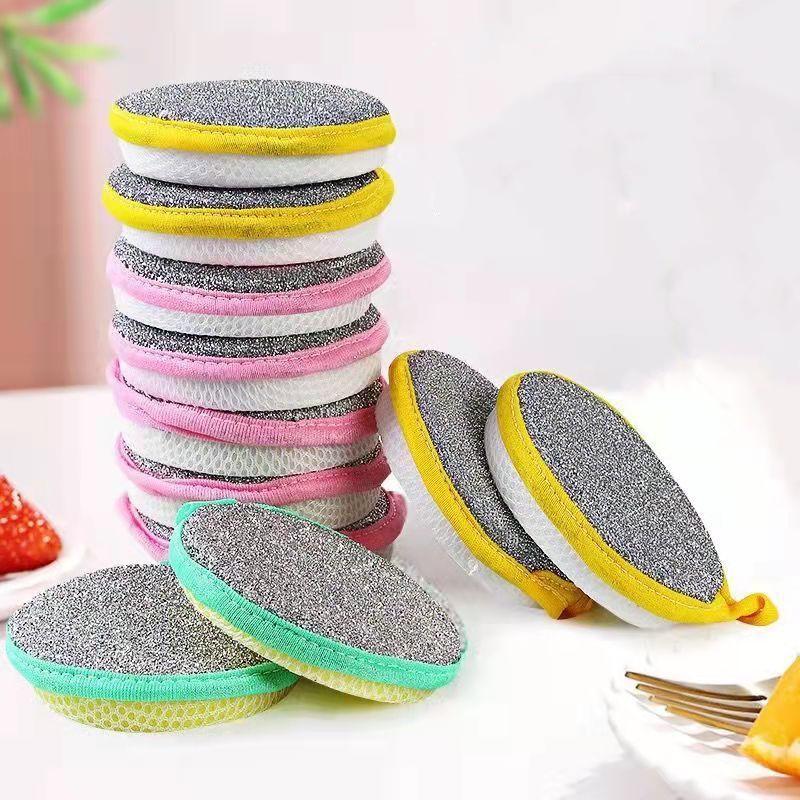 10/5/3PCS Double Side Dishwashing Sponge Dish Washing Brush Pan Pot Dish Wash Sponges Household Cleaning Reusable Kitchen Tools 2