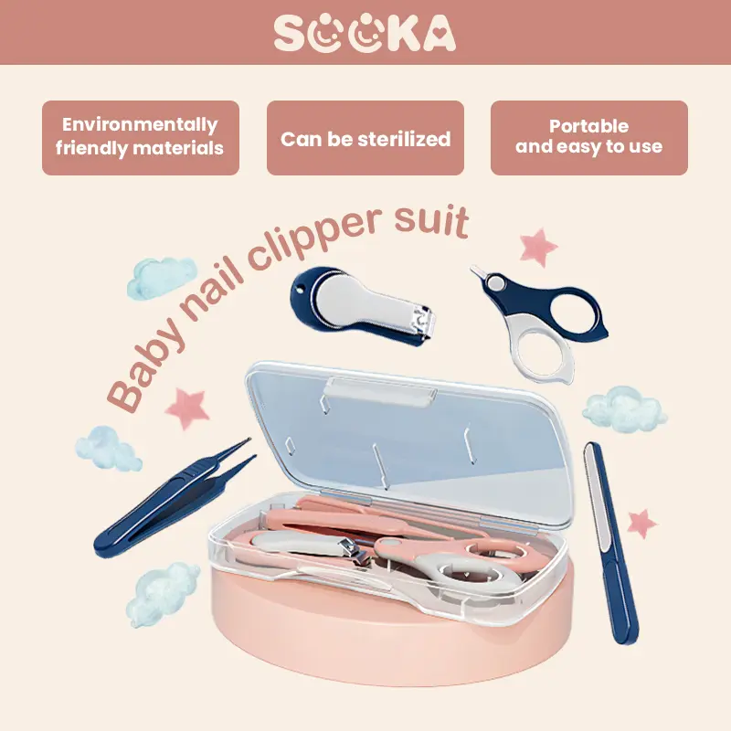 Sooka Set Gunting Kuku Bayi - Set alat gunting kuku untuk bayi baru lahir SK-EAB1088 Nail