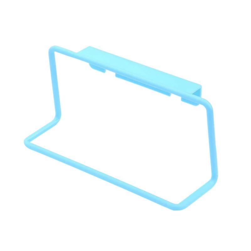 1Pcs Plastic Hanging Holder Multifunction Towel Rack Cupboard Cabinet Door Back Home Storage Organizer Kitchen Accessories 8