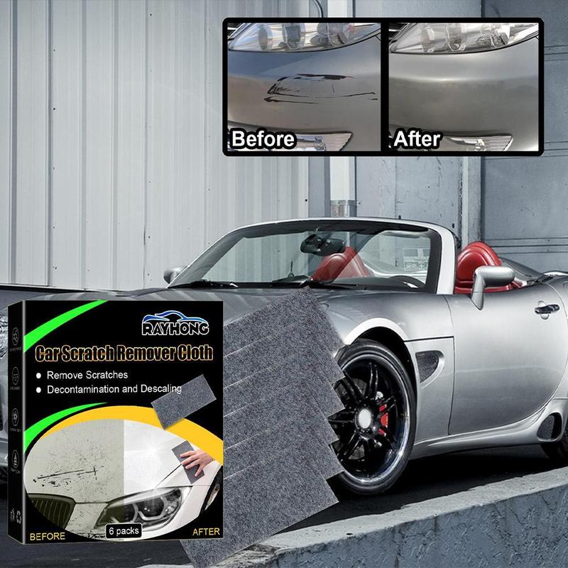 Product Introduction of 6PC Nano Car Scratch Remover Easily Repair Multifunction Cloth Restore Nano Nanosparkle D9F0 15