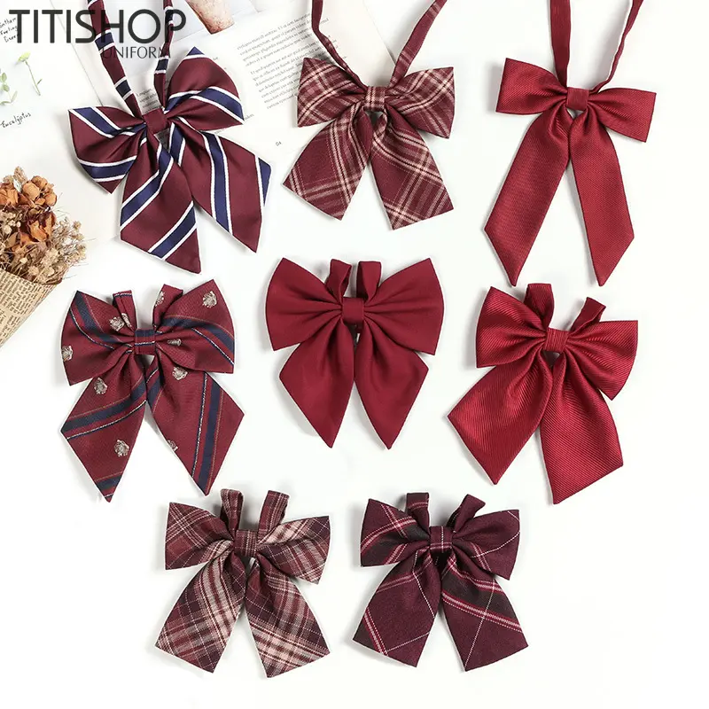 Nơ Đeo Cổ Áo Sơ Mi Nữ-Cà Vạt Nơ Bướm Cho Nữ Và Bé Gái Cao Cấp 5