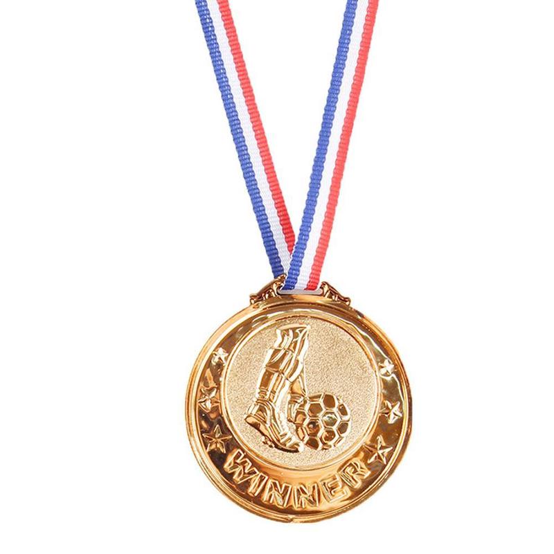 Product Introduction of Soccer Ear Champion Medal Award Prop 65cm Diameter D0T2 24