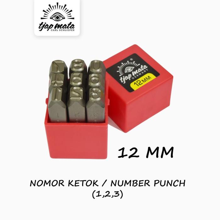Gambar TJAP MATA / CAP MATA Nomor / Angka Ketok / Number Punch 12 MM dari Tjap Mata Indonesia Kota Administrasi Jakarta Pusat Tokopedia