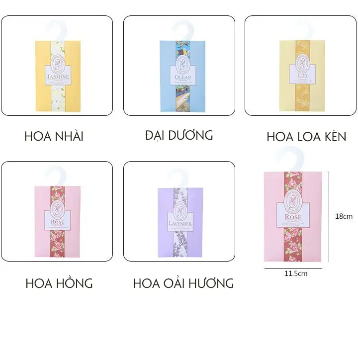 túi thơm thảo mộc tự nhiên dùng cho oto, tủ quần áo Dầu Thơm Phòng Dầu Thơm 1