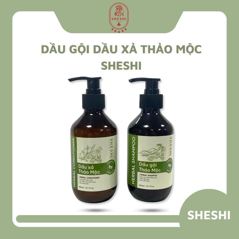 [SheShi x Hàn Trang] Combo Dầu Gội, Dầu Xả Thảo Mộc 300 ml,  Chăm sóc tóc, Nữ Gội Đầu 2