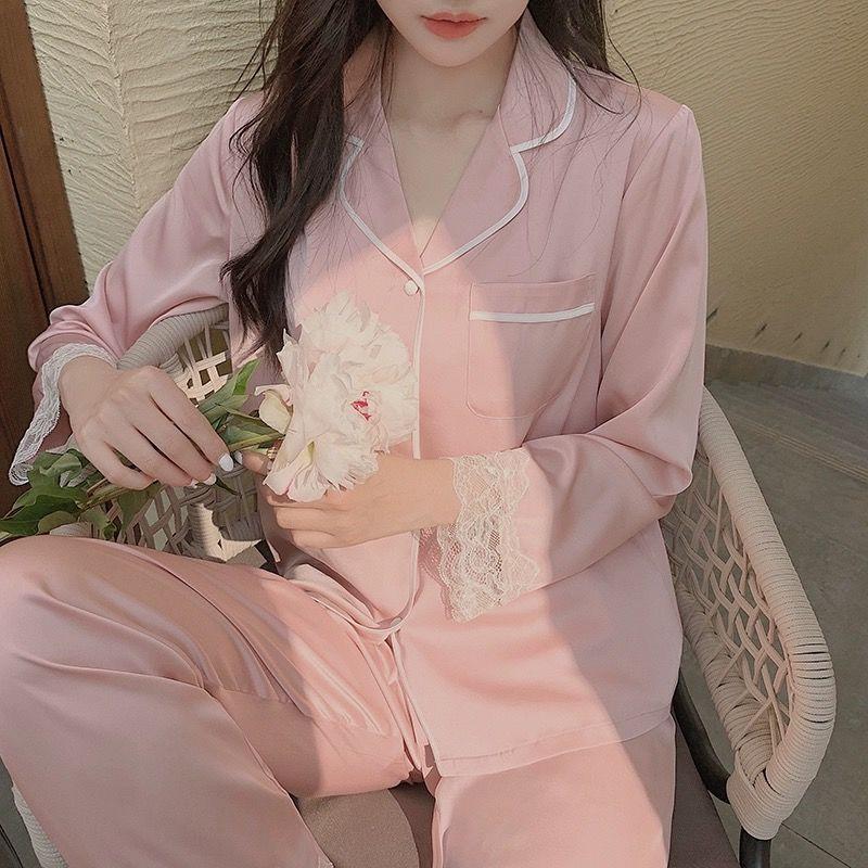 Product Introduction of Bộ Đồ Ngủ Ngọt Ngào Dành Cho Nữ, Hàng Mới Về Năm 2025, Được Làm Bằng Chất Liệu Lụa Lạnh Dài Tay Và Quần Dài, Bộ Đồ Mặc Ở Nhà Gợi Cảm, Thích Hợp Cho Mùa Xuân Và Mùa Thu, Lý Tưởng Cho Mùa Hè 20