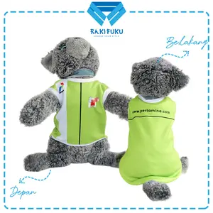 baju kucing anjing lucu seragam pertamina hijau