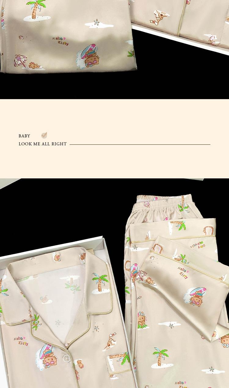 Product Introduction of Bộ Đồ Ngủ Họa Tiết Hoạt Hình, Hàng Mới Về Mùa Xuân Và Mùa Hè, Dành Cho Nữ, Thường Ngày Và Thoải Mái, Bộ Đồ Mặc Nhà, Phổ Biến 8