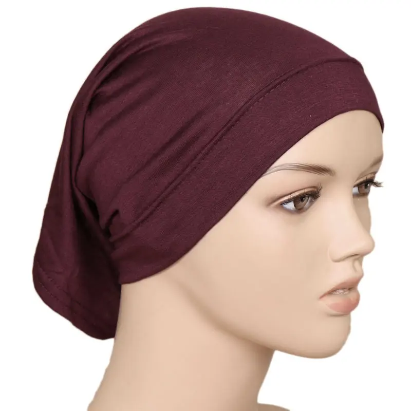 Mũ Ống, Bán Chạy, Không Vón Cục, Không Phai Màu, Nhiều Màu, Cơ Sở Cotton Mercerized Trơn Mũ Khăn Trùm Đầu Ống Thẳng Modal 7