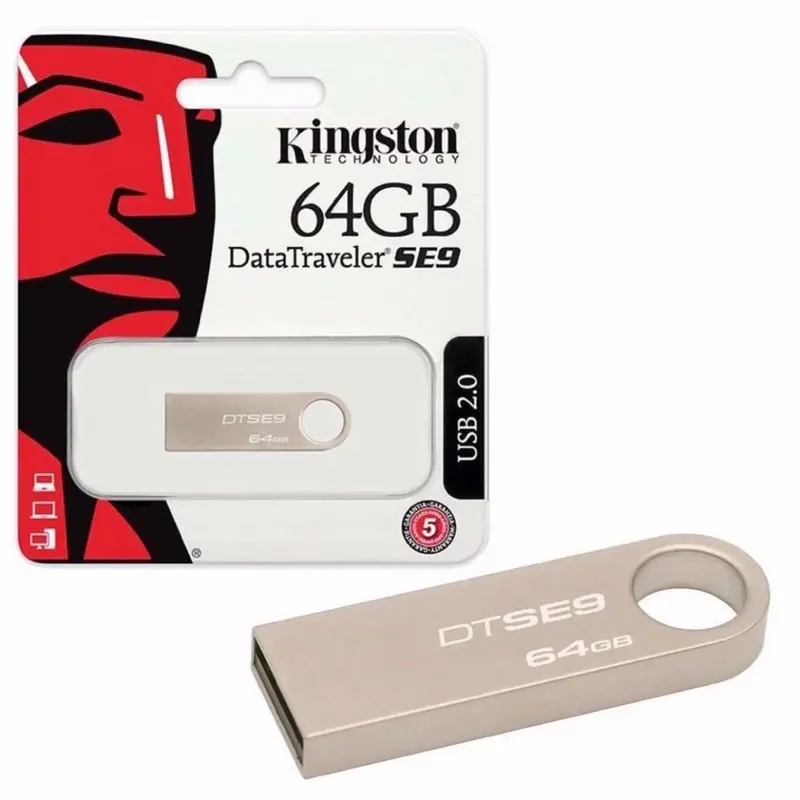 USB Kingston SE9 64Gb/32Gb/16Gb/8Gb/4Gb/2Gb SE9 USB2.0, chống nước- BẢO HÀNH 1 NĂM 0