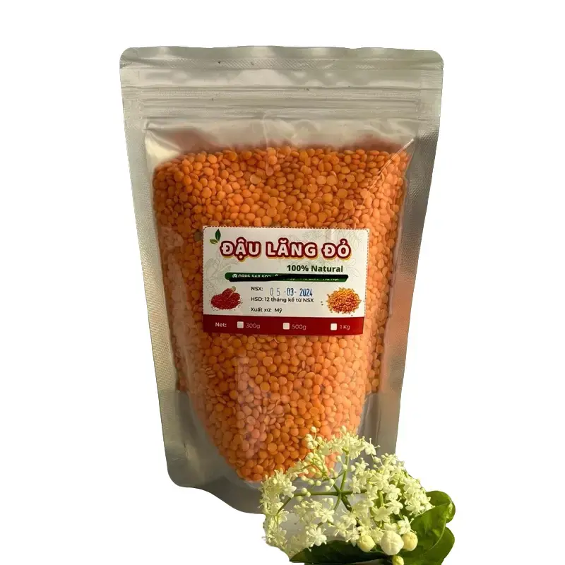 1KG Đậu Lăng Đỏ Hữu Cơ Nhập Khẩu Không Biến Đổi Gen