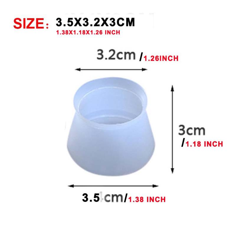 Silicone Chair Leg Cover, 24pcs/set Non-slip Waterproof Chair Leg Cap, Chair Leg Floor Cover for Home Kitchen Living Room Bedroom 1