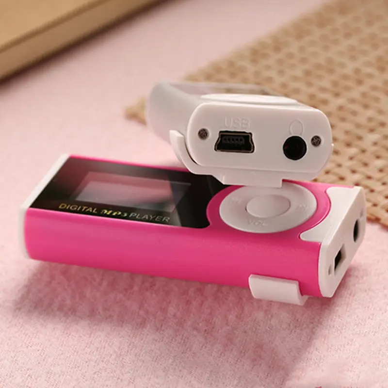 Máy Nghe Nhạc MP3 Cầm Tay Hàng Mới Về, Màn Hình LCD, Đầu Vào USB, Kiểu Kẹp Mini Mỏng, Hỗ Trợ Thẻ Micro SD TF, Máy Nghe Nhạc Thể Thao Điện Tử Kem 5