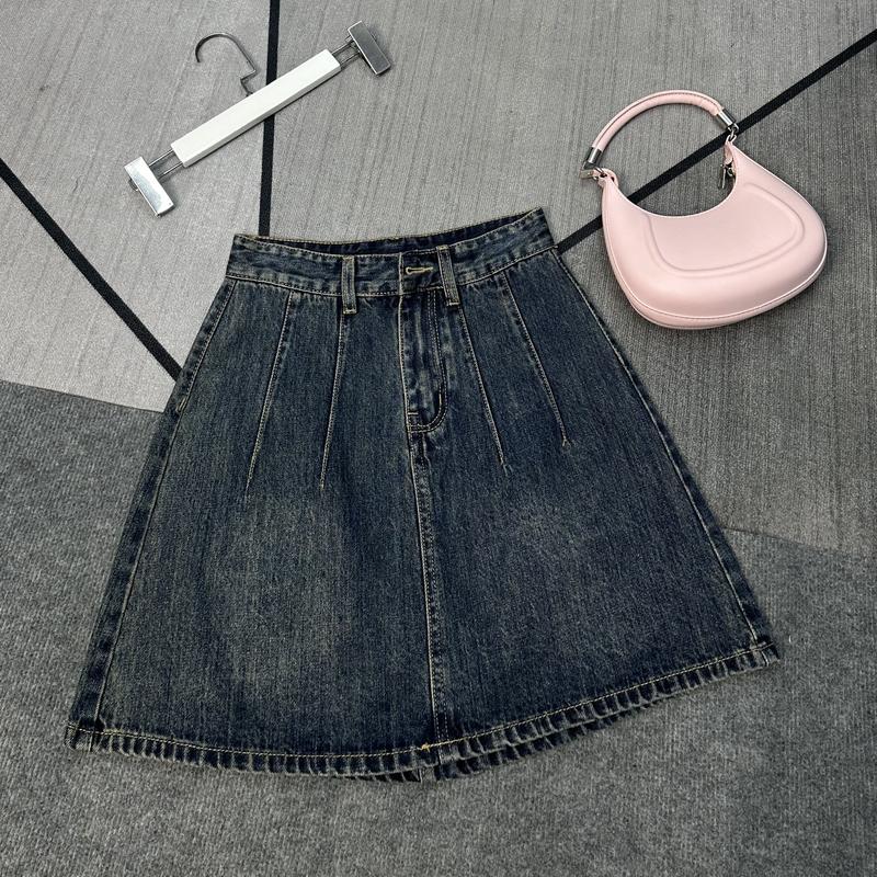  Chân Váy Nữ Chữ A Xếp Ly Không Giãn Dài 48CM CV02 