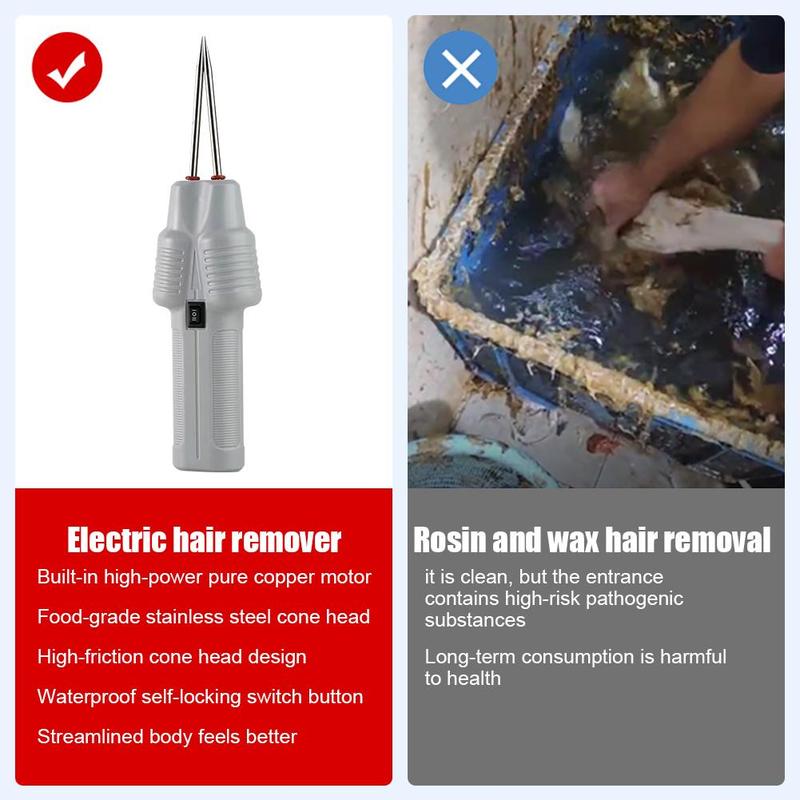 Product Introduction of Plucking Artifact Chicken Feathers Duck Goose Feathers Electric Handheld Poultry Tweezers Dehairing Tool 34
