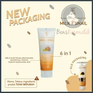 Facial glowing peeling gel MILK AND SNAIL with GLUTHATION BY SYB
