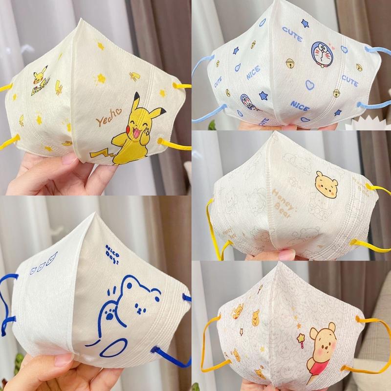 3 Size Bé 0-8 Tuổi [ Túi 10/50 Cái] Khẩu Trang 3D Hoạ Tiết In Hình Dễ Thương 3  Size Cho Bé Trai Và Bé Gái (Từ 5-25kg) Vải Lụa Mềm Mịn