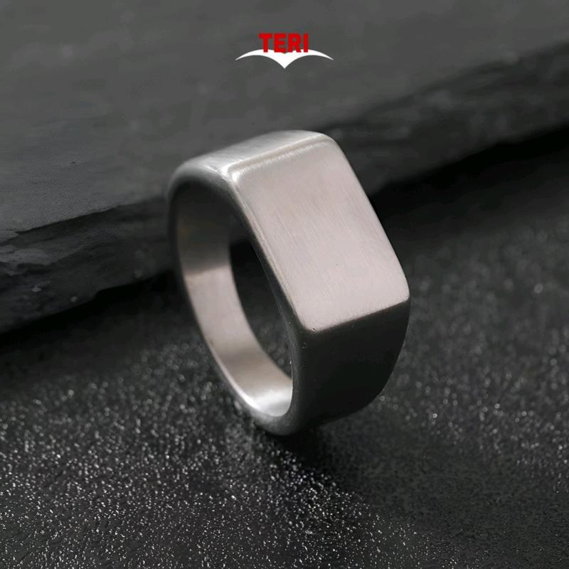 Nhẫn Signet thời trang nam nữ Trơn Basic Titan không gỉ - Trang sức Phụ kiện tối giản thanh lịch