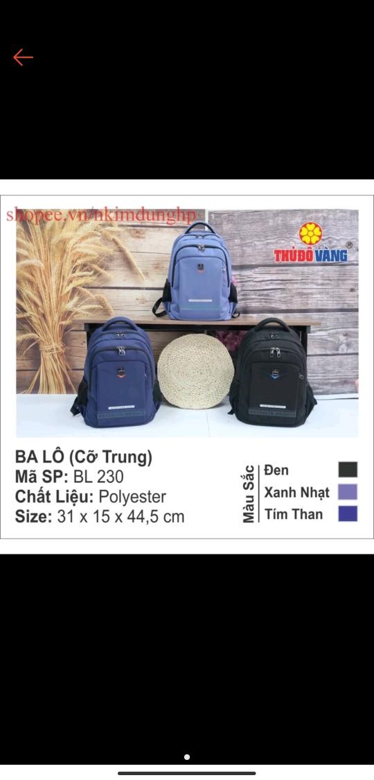 Product Introduction of Balo cỡ trung - Thủ Đô Vàng . BL230 Đeo Vai 1