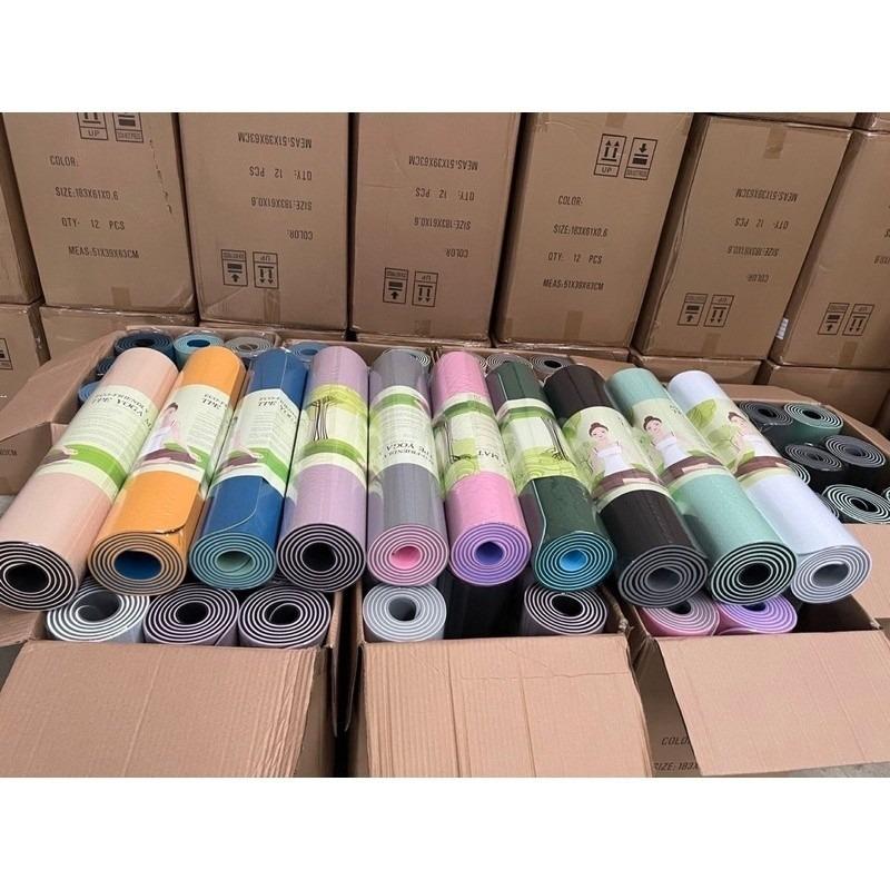 Thảm Tập Yoga Chống Trượt Dày 6mm, Thảm Tập Thể Dục, Thảm Thập Yoga Tại Nhà, Thảm Tập Gym Cao Cấp chất liệu TPE-Màu Ngẫu Nhiên 7