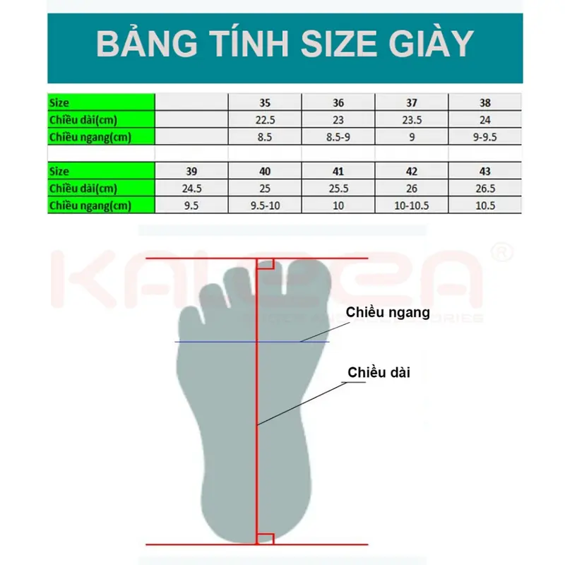 Kaleea T12 - Thể thao nữ sneaker đi tập gym, chạy bộ 8