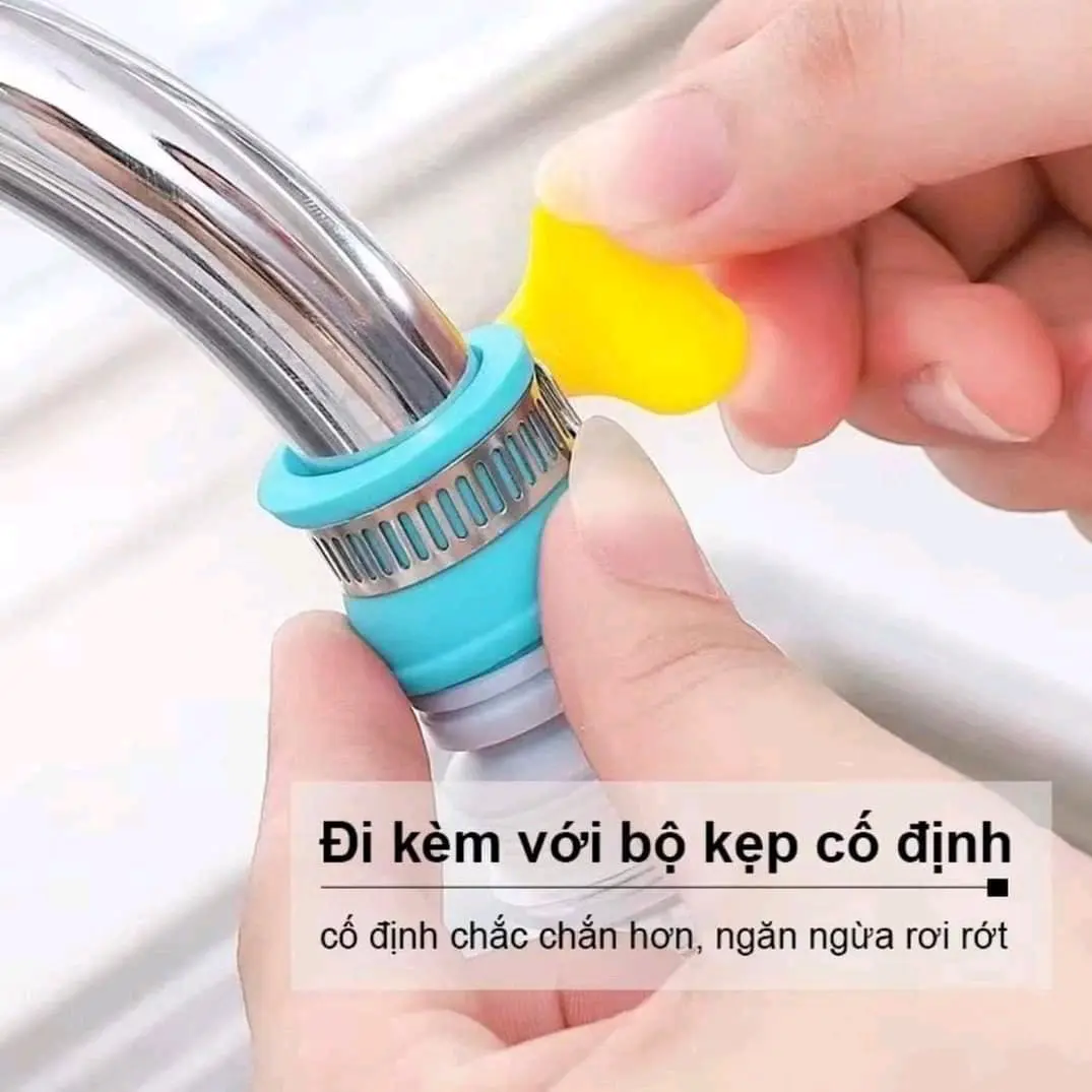 vòi chống bắn toé nước tiết kiệm nước xoay được 360 độ