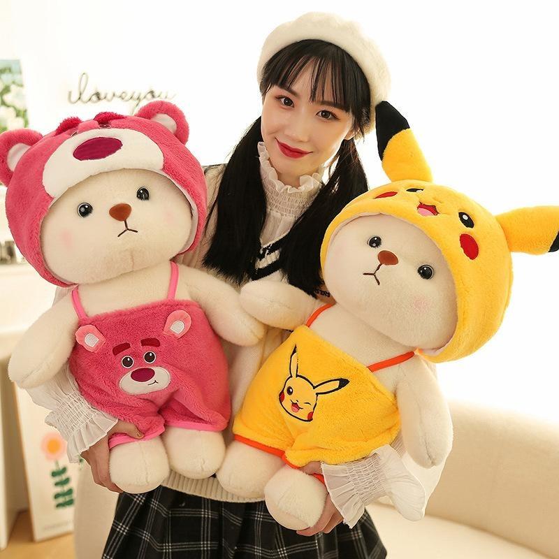 Gấu Bông Lena  Cosplay Lotso, Cosplay PikaChu Hàng Cao Cấp Thú Nhồi Bông Toy Thú Nhồi Bông Đồ Chơi Thú Bông Voi Không Phát Nhạc gaubong to