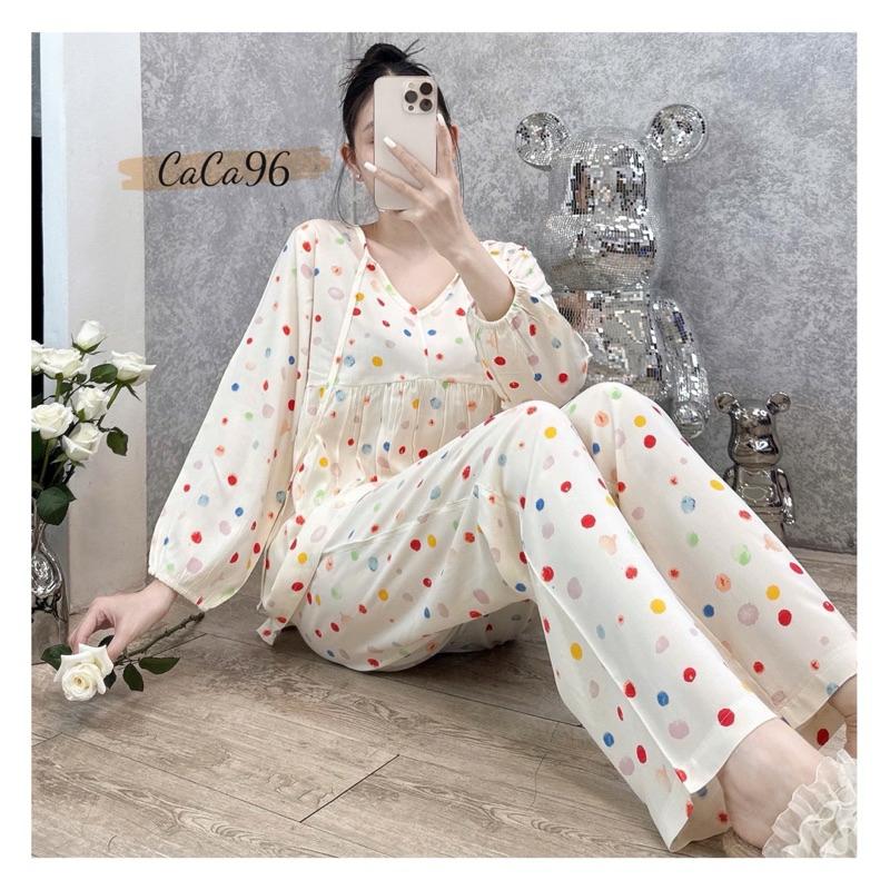 Đồ bộ tole nữ bộ lanh mặc nhà VNXK F21 Hàng thiết kế cổ nơ PHOM TO babydoll ,siêu xinh mềm mỏng nhẹ. 5