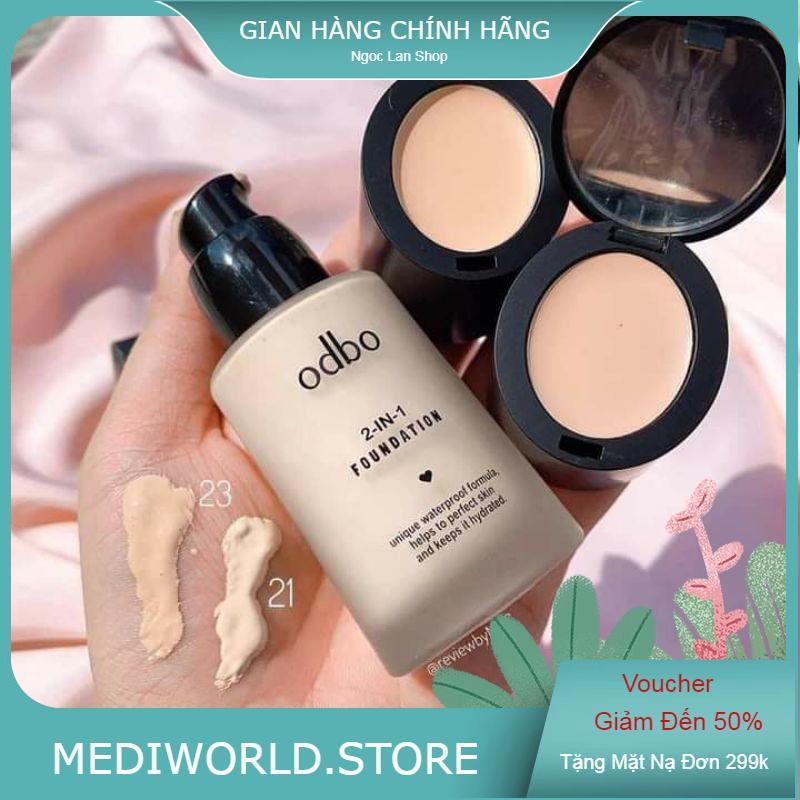  KEM NỀN KÈM CHE KHUYẾT ĐIỂM 2IN1 HÃNG ODBO THÁI LAN SIÊU TIỆN 