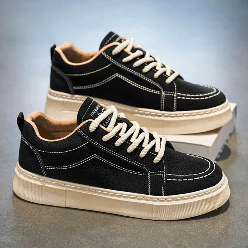 Giày sneaker nam LAKINTA giày nam dây thừng đế khâu G862 Cao Su Shoes Đế Bằng