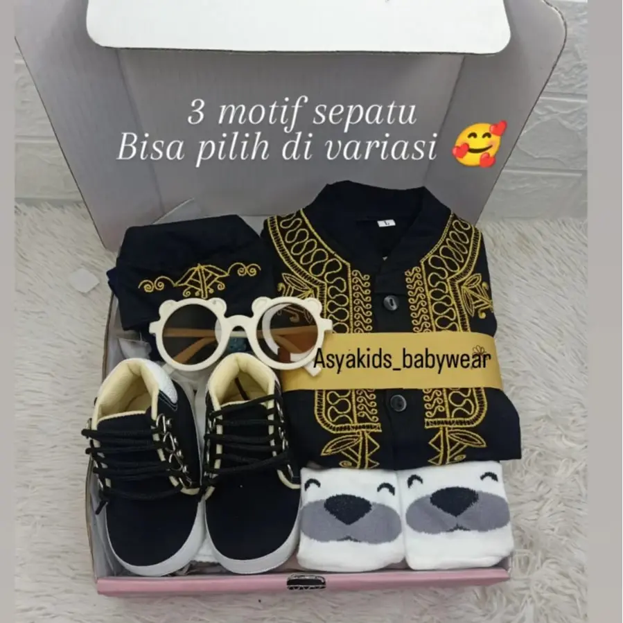 baju aqiqah bayi paket set hadiah bayi cowok newborn lengkap