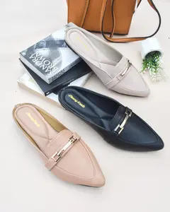 CZ - Cheung Kuedz Pitaloka [Harus Upsize 1 Ukuran]Sandal Bustong Flat Wanita Sol Karet Flatshoes Pola Kecil/Sml