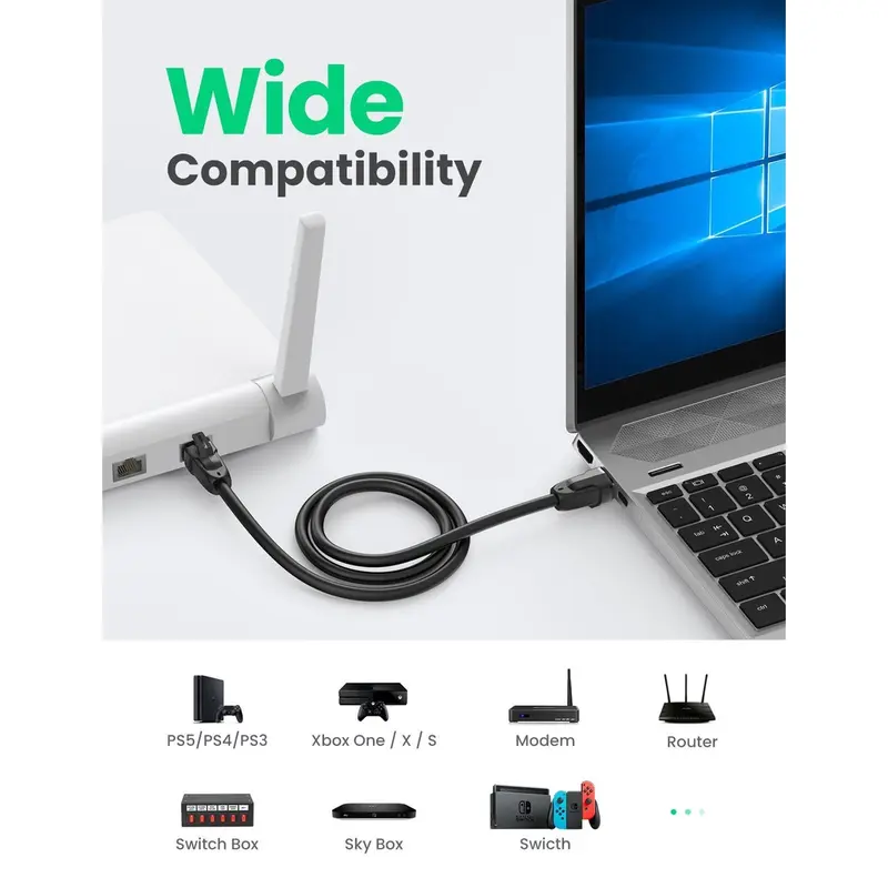 Cáp mạng RJ45 CAT8 Ugreen NW121 (S/FTP/40Gbps 4000MHz) 2