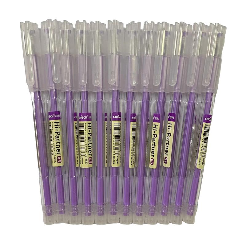 BÚT GEL CHOSCH 8623 XANH TÍM hộp 12 cây bút