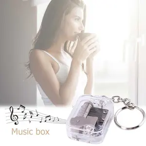 Gantungan Kunci Kotak Musik DIY Mechanical Music Box Keychain - MBB18