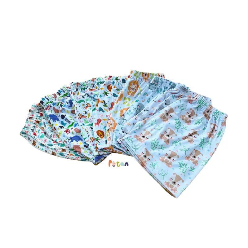 2pcs CELANA PENDEK BAYI/ANAK MOTIF FULL PRINT 2