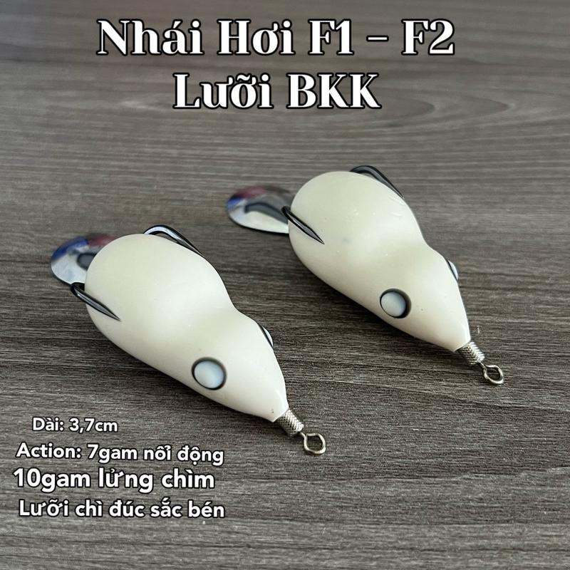 Mồi câu và phụ kiện nhái hơi Ngọc Trinh dòng F1 - F2 TNQ lưỡi BKK câu cá siêu nhạy