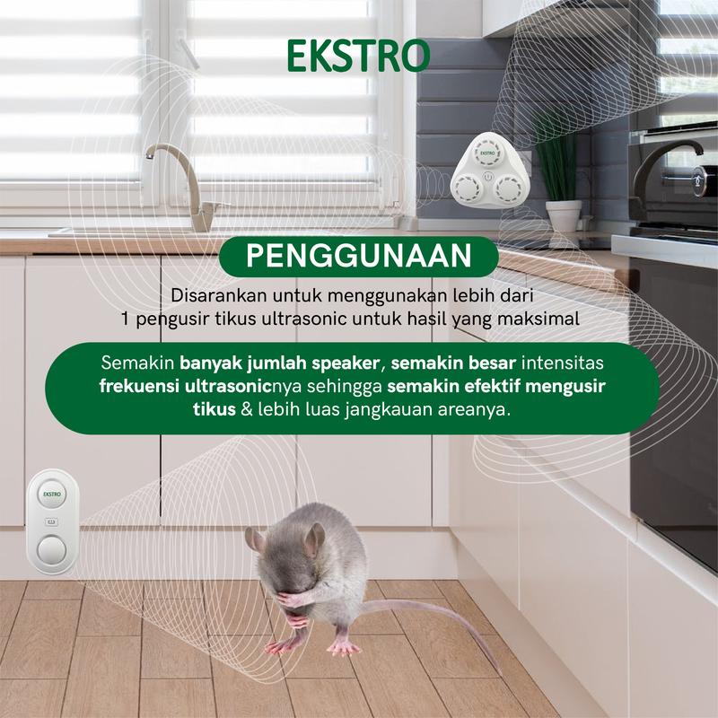 T211 (1 speaker) Pengusir Tikus Ultrasonic - Elektrik Tanpa Racun Perangkap 7