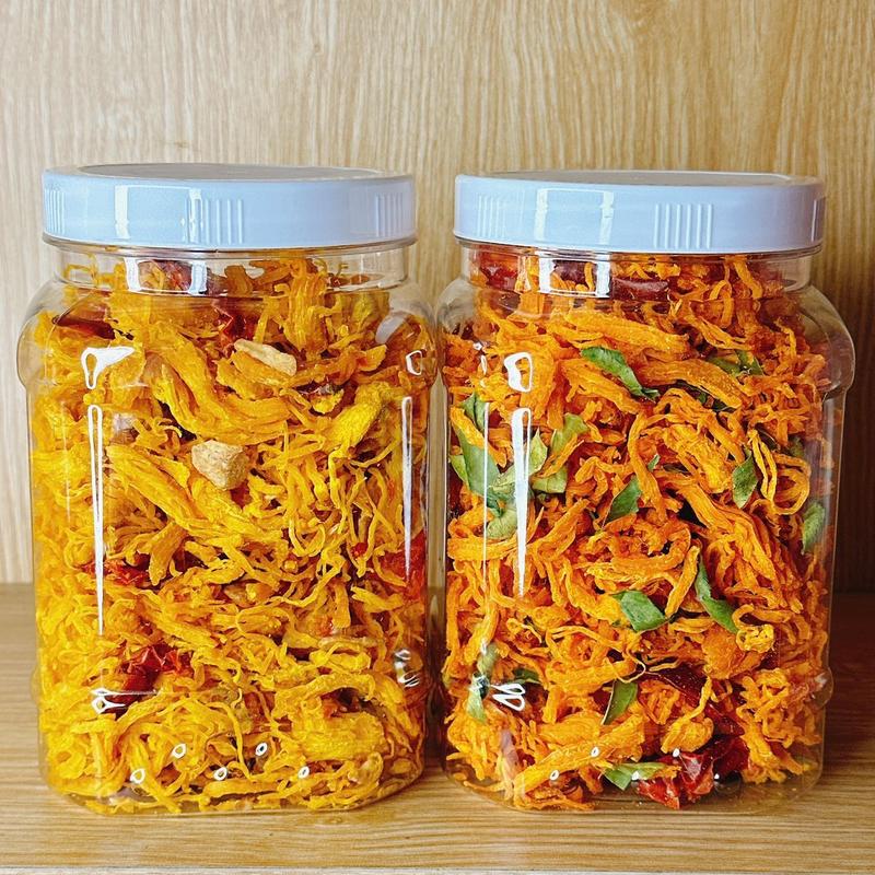 1KG 2 Hủ 500G Khô Gà Loại 1 Lá Chanh Bơ Tỏi Thượng Hạng Dai Ngon Cay Ăn Vặt Food Snack Quà Tặng 4