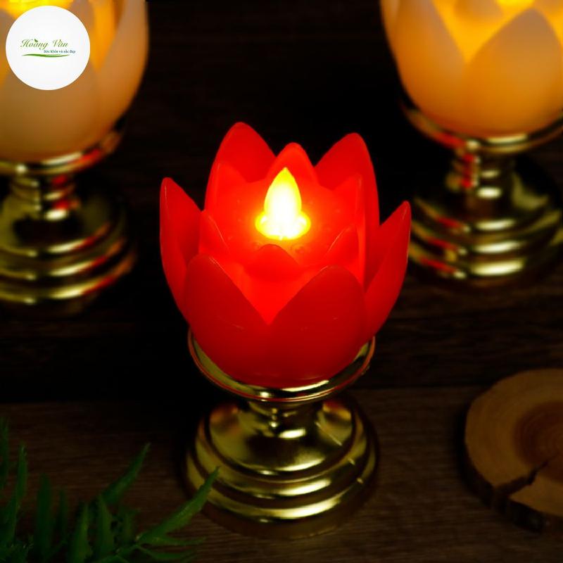Đèn nến led trang trí bàn thờ, phòng khách, phòng ngủ, nghi lễ - Sử dụng pin, đèn trang trí sáng đẹp lung linh