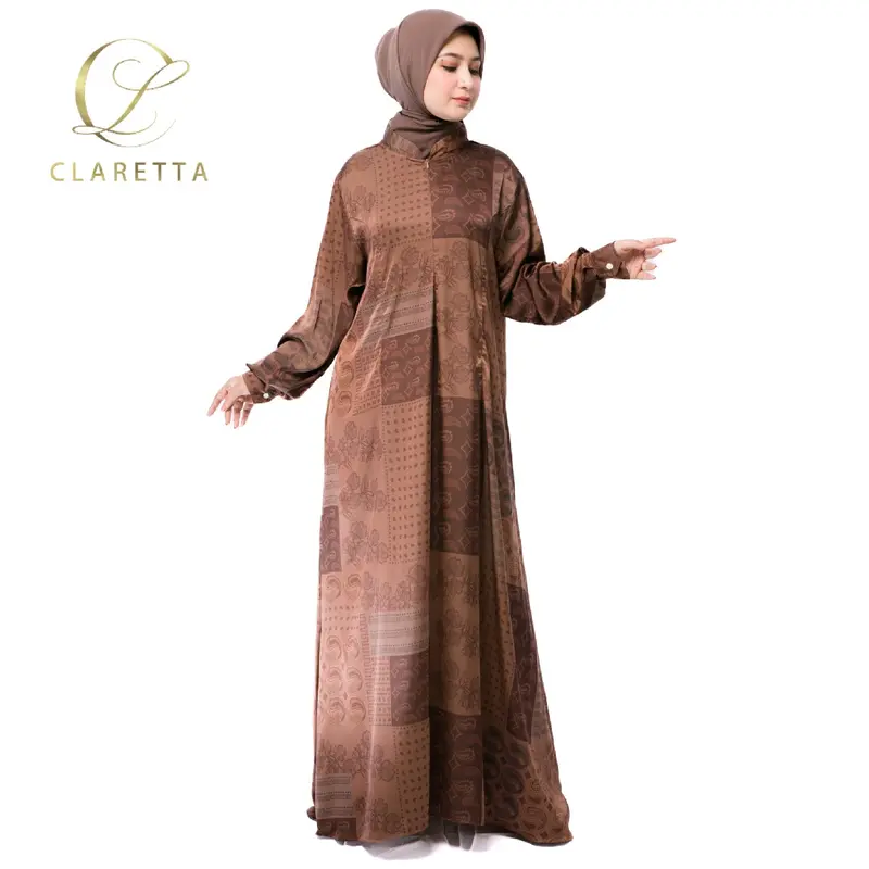 Gamis Wanita Coklat 1
