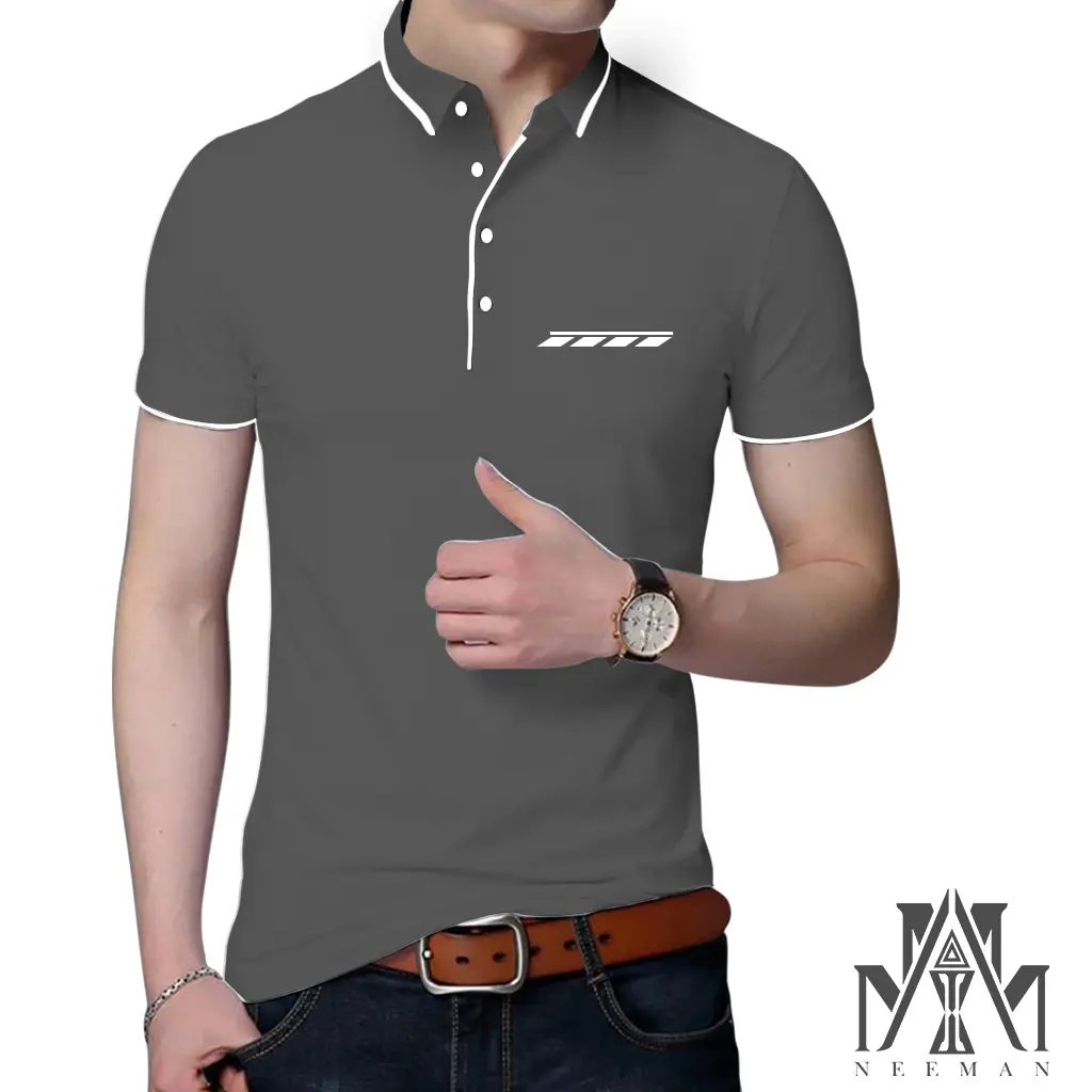 Kaos Kerah Daun Saku Zebra Lengan Pendek Combed Polo Tebal Pria Baju Distro