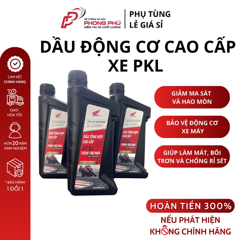 Dầu Nhớt PRO Honda cao cấp/Chai dầu động cơ xe PKL 1.2L - Honda Chính Hãng - 082342MAK1LV1