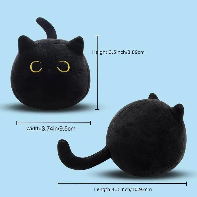Product Introduction of Cute Cat Plush Toy, Cuddly Stuffed Animal Plushie, Soft and Comfy Plush Toys, Black Cat Plush Toy, Nanny Gift, Gift for Her, Girl's Gift 11