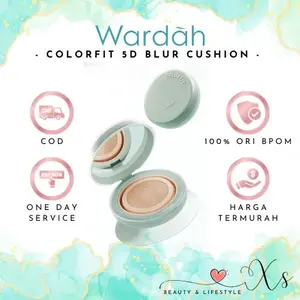 WARDAH Colorfit 5D Blur Cloud Cushion Matte Finish Tahan Lama Hingga 18 Jam - SPF 50 PA+, Nano-Hyaluron, dan CICA